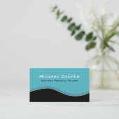 Noir bleu professionnel de carte de visite de (Debout devant)