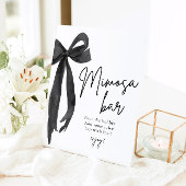 Noir Bow Elle Noue le Nœud Panneau de Signalisatio