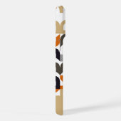 Noir Brown Beige Orange Midsiècle Art Motif (Côté droit)