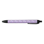 Noir Bubble Hearts sur un stylo (Bas)