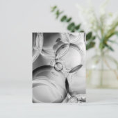 Noir Bubbles Briefkaart (Staand voorkant)