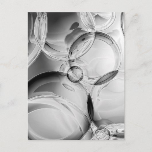 Noir Bubbles Briefkaart (Voorkant)