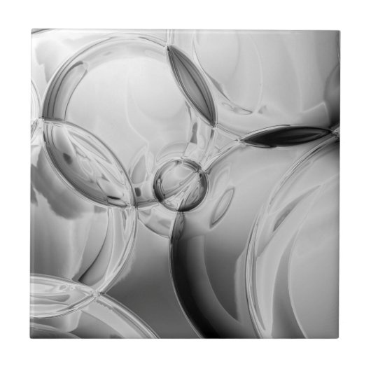 Noir Bubbles Tegeltje (Voorkant)