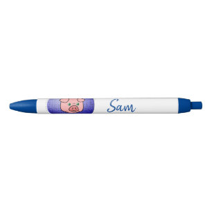 Noir Bureau de stylo et cochon de stylo