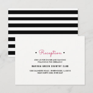Noir   Cartes d'accueil mariage blanc