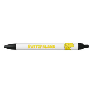 Noir Cartographie Fromage et typographie Suisse Stylo