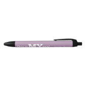 Noir C'est MON pourpre unique et drôle de stylo de (Haut)