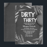 Noir Chalkboard Dirty Trente Invitation de 30e ann<br><div class="desc">Black Chalkboard Dirty Trente Invitation de 30e anniversaire Collection de jumelage à Niche et Nest magasin. Oeuvre de www.EssemCreatives.etsy.com</div>