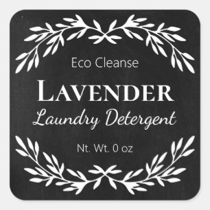 Noir Chalkboard Lave-linge Étiquettes