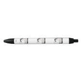 Noir Chat Blanc Dormir Sur Le Stylo Ordinateur Portable (Devant)