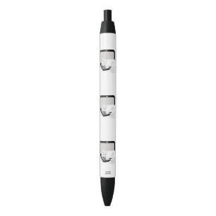 Noir Chat Blanc Dormir Sur Le Stylo Ordinateur Portable