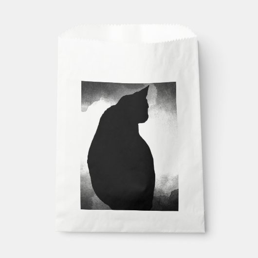 Noir Chat Silhouette Favoriser Sacs (Devant)