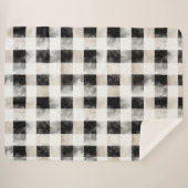 Noir Chic Crème Plaid Noël (Devant (Horizontal))