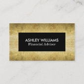 Noir Chic Et Or | CARTE DE VISITE (Devant)