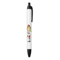 Chiffre base-ball de bâton de fille au stylo de