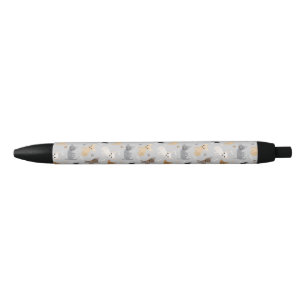 Noir Chihuahua os et pattes Gris encre noire Stylo