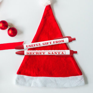 Noir Christmas Secret Père Noël Cadeau utile Stylo de v