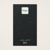 Noir clair Ajouter votre logo Écran d'oreille (Devant)