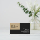 Noir clair Carte de visite créatif moderne (Debout devant)