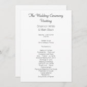 Noir clair clair plat Modèle du programme de maria (Devant / Derrière)