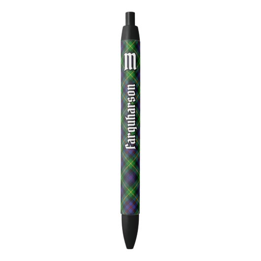 Noir Clan Farquharson Stylo d'encre Tartan (devant Vertical)