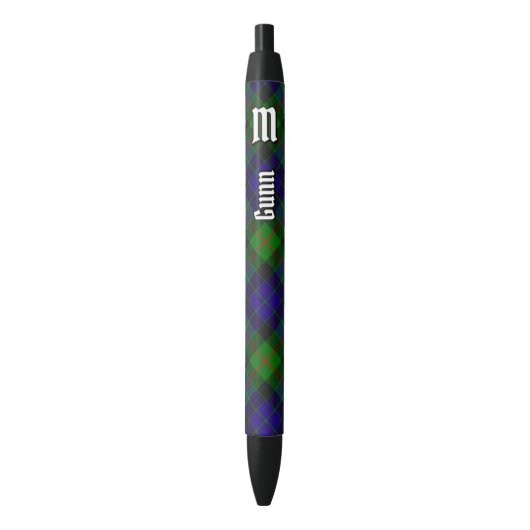Noir Clan Gunn Stylo À Encre Tartan (devant Vertical)