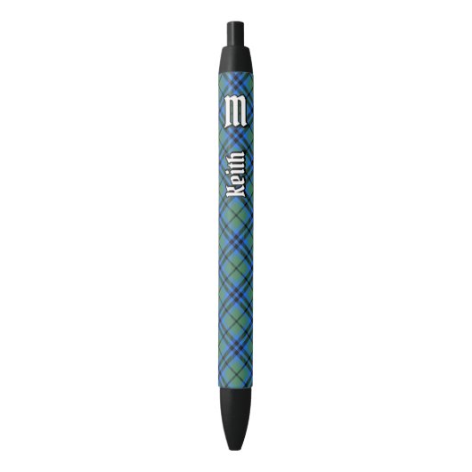 Noir Clan Keith Stylo d'encre Tartan (devant Vertical)
