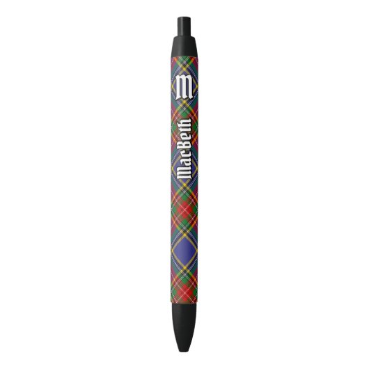 Noir Clan MacBeth Stylo Tartan (devant Vertical)