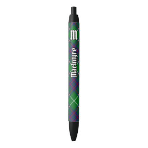 Noir Clan MacIntyre Chasse Stylo À Encre Tartan