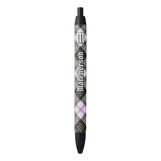 Noir Clan MacPherson robe stylo tatan encre (devant Vertical)