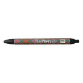 Noir Clan MacPherson Stylo Tartan (Devant)