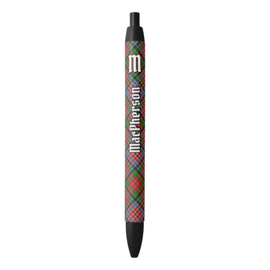 Noir Clan MacPherson Stylo Tartan (devant Vertical)