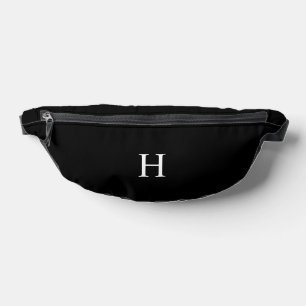 Noir Classique Élégant Monogramme