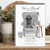 Noir Cockapoo Moving Faire-part