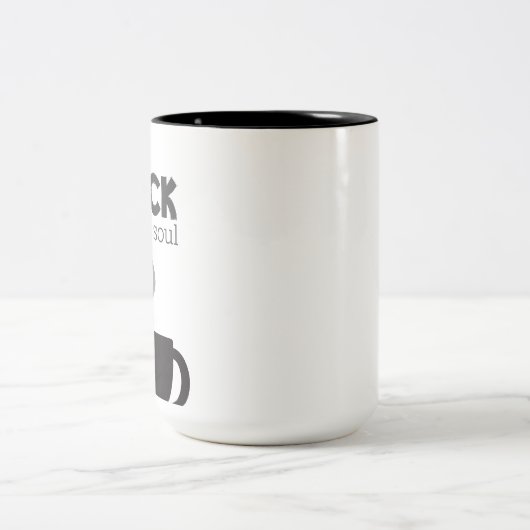 Noir Comme Mon Âme Café Mug (Centre)