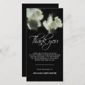 Noir commémoratif de MERCI de jonquilles de fleur (Devant / Derrière)