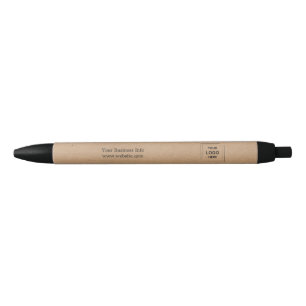 Noir Conception de stylo d'entreprise avec logo Kraft r