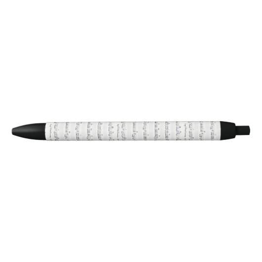 Noir Conserver de la promesse Feuille manuscrite stylo (Devant)