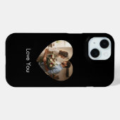 Noir couleur solide iPhone et coque ipad (Verso (horizontal))