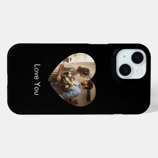 Noir couleur solide iPhone et coque ipad (Verso (horizontal))