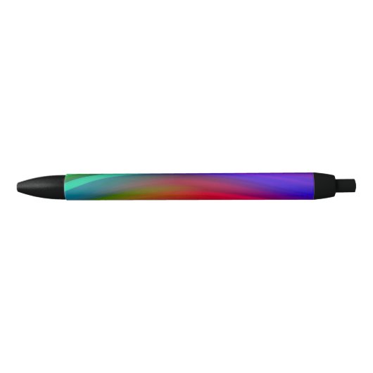 Noir Couleurs torsadées Stylo Abstrait (Devant)