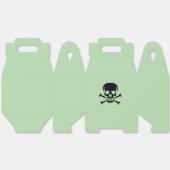 Noir Crâne vert gable ballotins grand (Déplié)