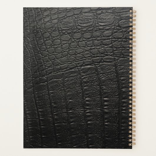 Noir Croc Monogrammé (Dos)