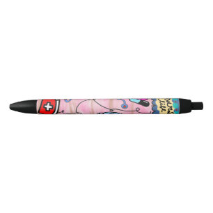 Noir Cute Coloré Infirmière Stylo de vie