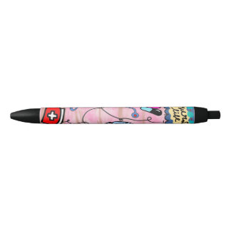 Noir Cute Coloré Infirmière Stylo de vie
