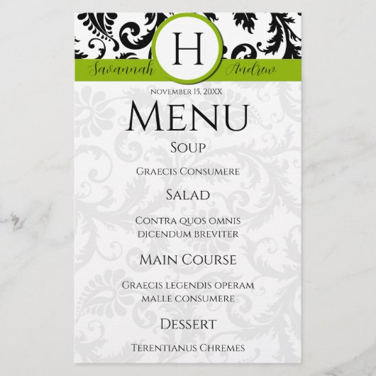 Noir Damak torrents Monogram Apple Green Menu (Devant)