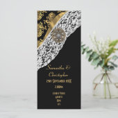 Noir damé blanc dentelle église programme de maria (Debout devant)