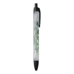 Noir Dandelion stylo avec gouttes d'eau