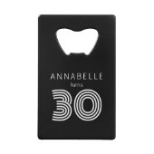 Noir de 30e anniversaire moderne (Devant)