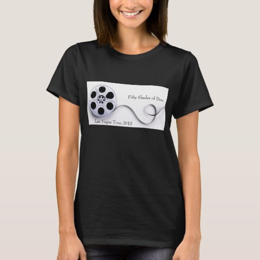 Noir de base de T-shirt du coton des femmes (Devant)